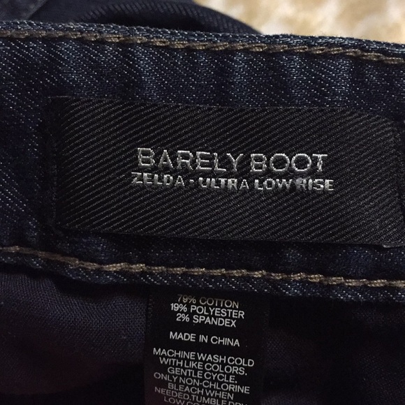 Express Barley Boot Zelda Ultra Low Rise Jeans - Picture 4 of 5